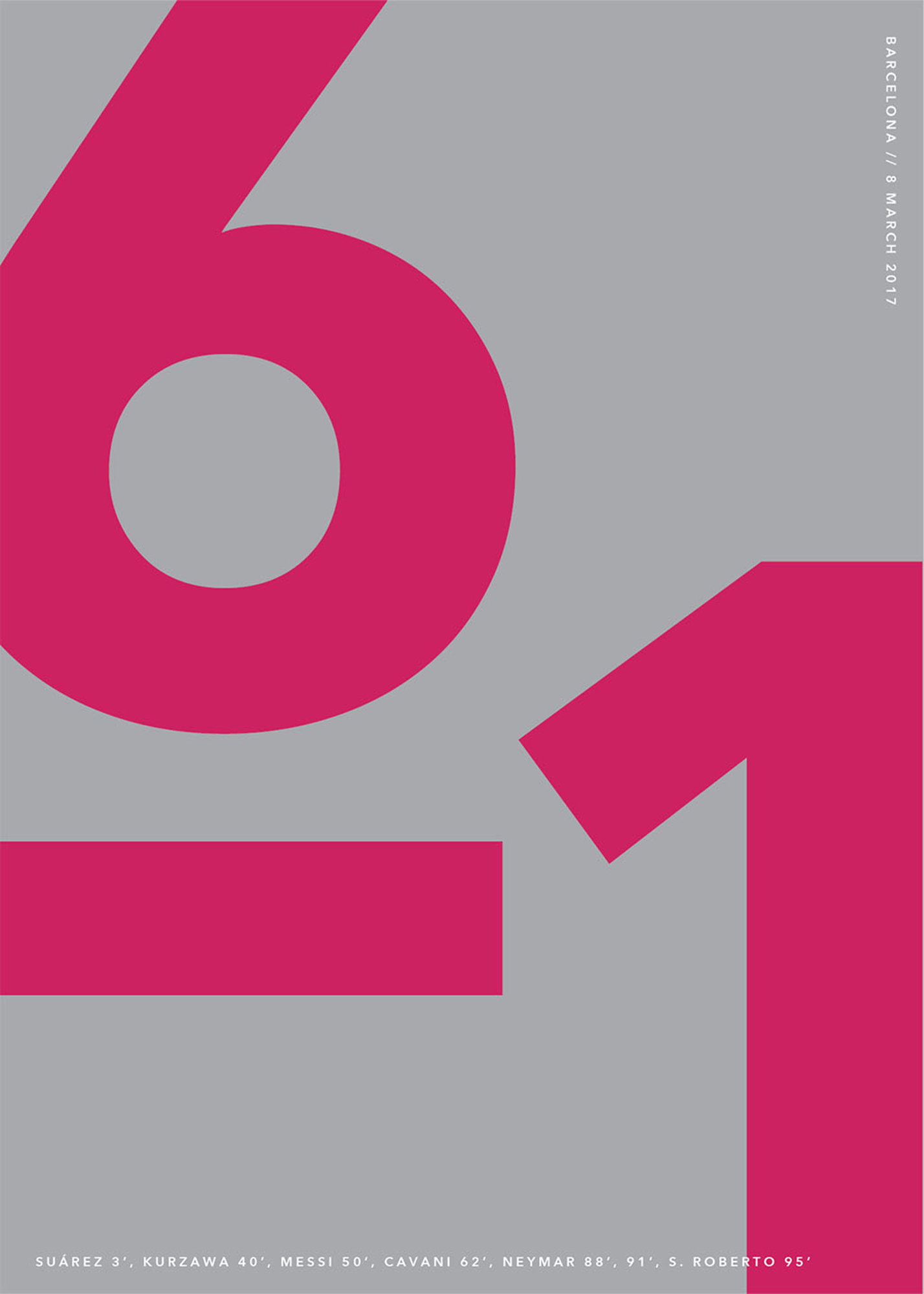 Barcelona, 6–1 8 March 2017