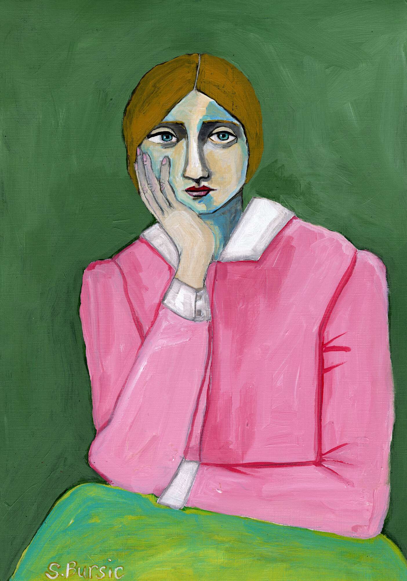 Pensive Woman Portrait