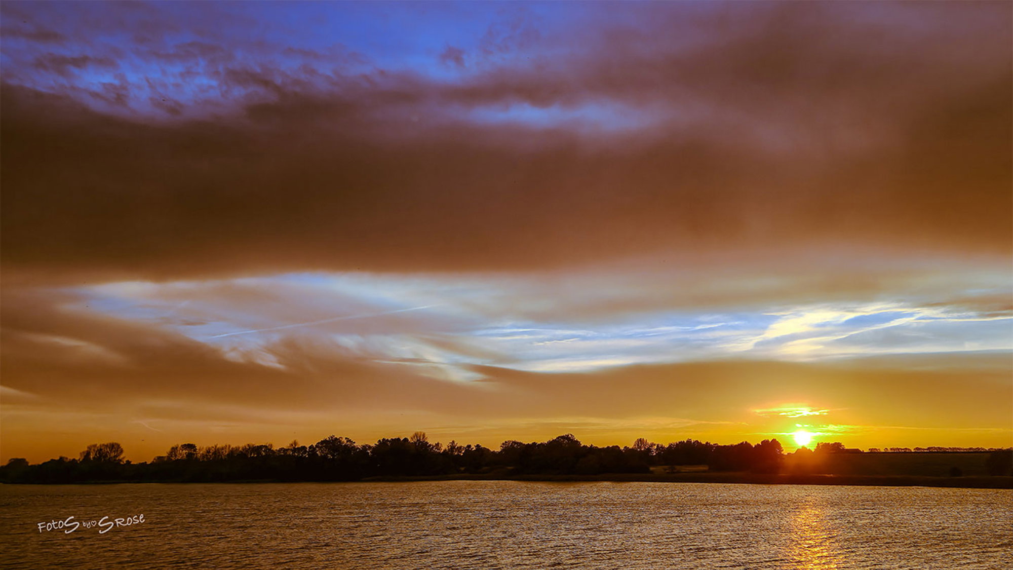 Malerisk Solnedgang