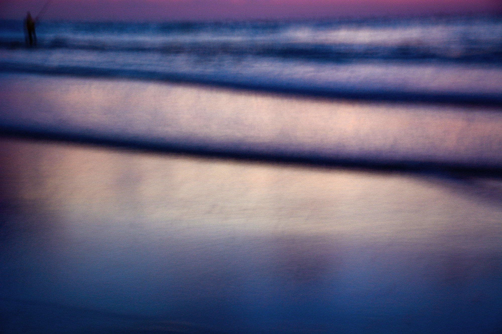Blurry fisherman