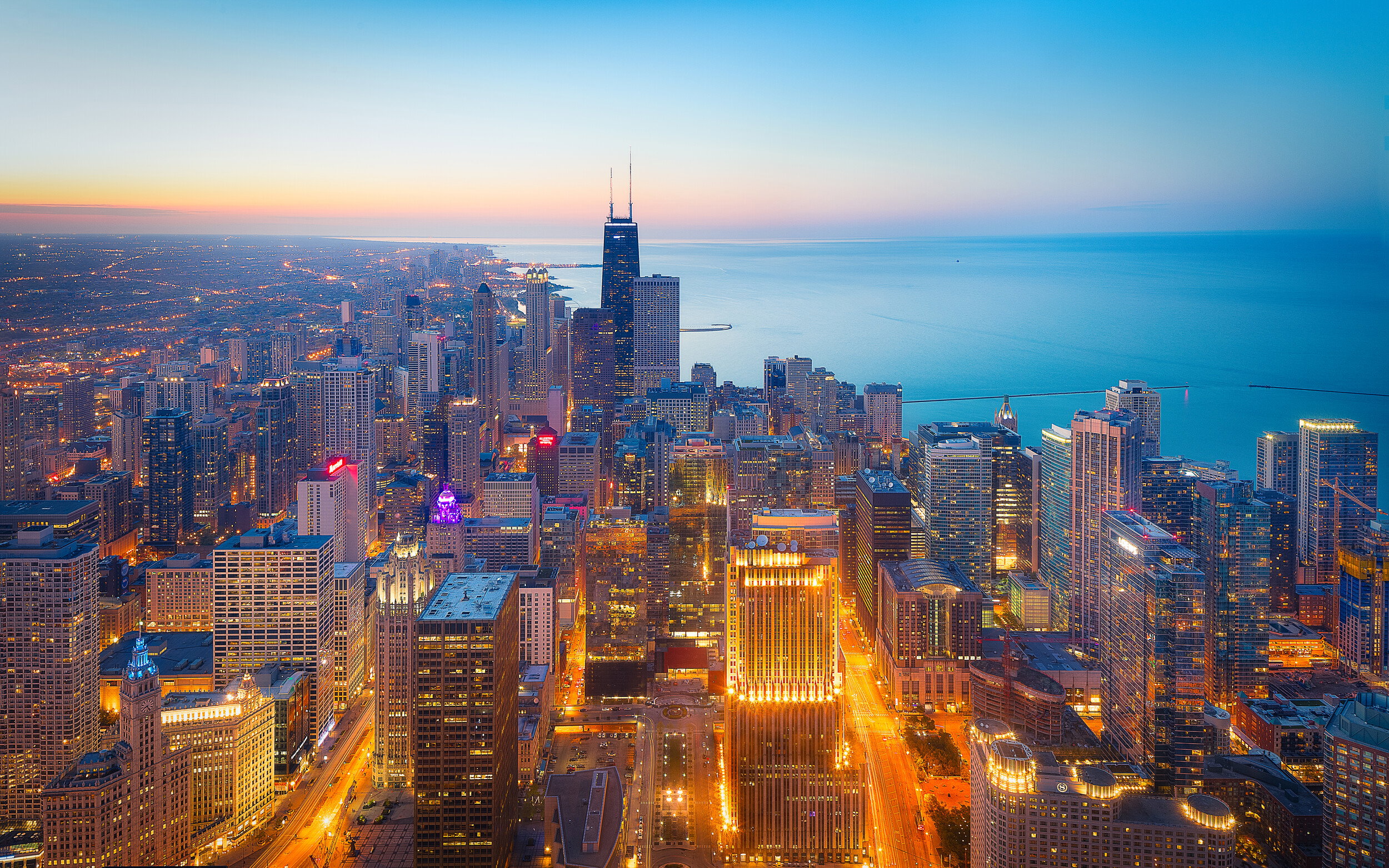 Chicago Skyline Twilight