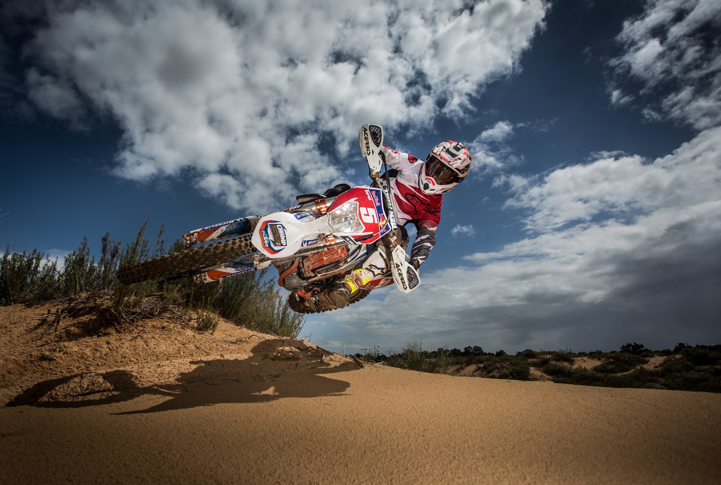 Motocross Rider Airborne