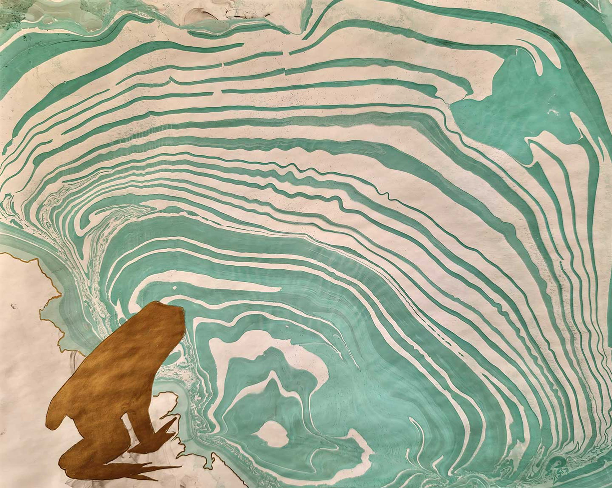 Frø I Suminagashi Sø