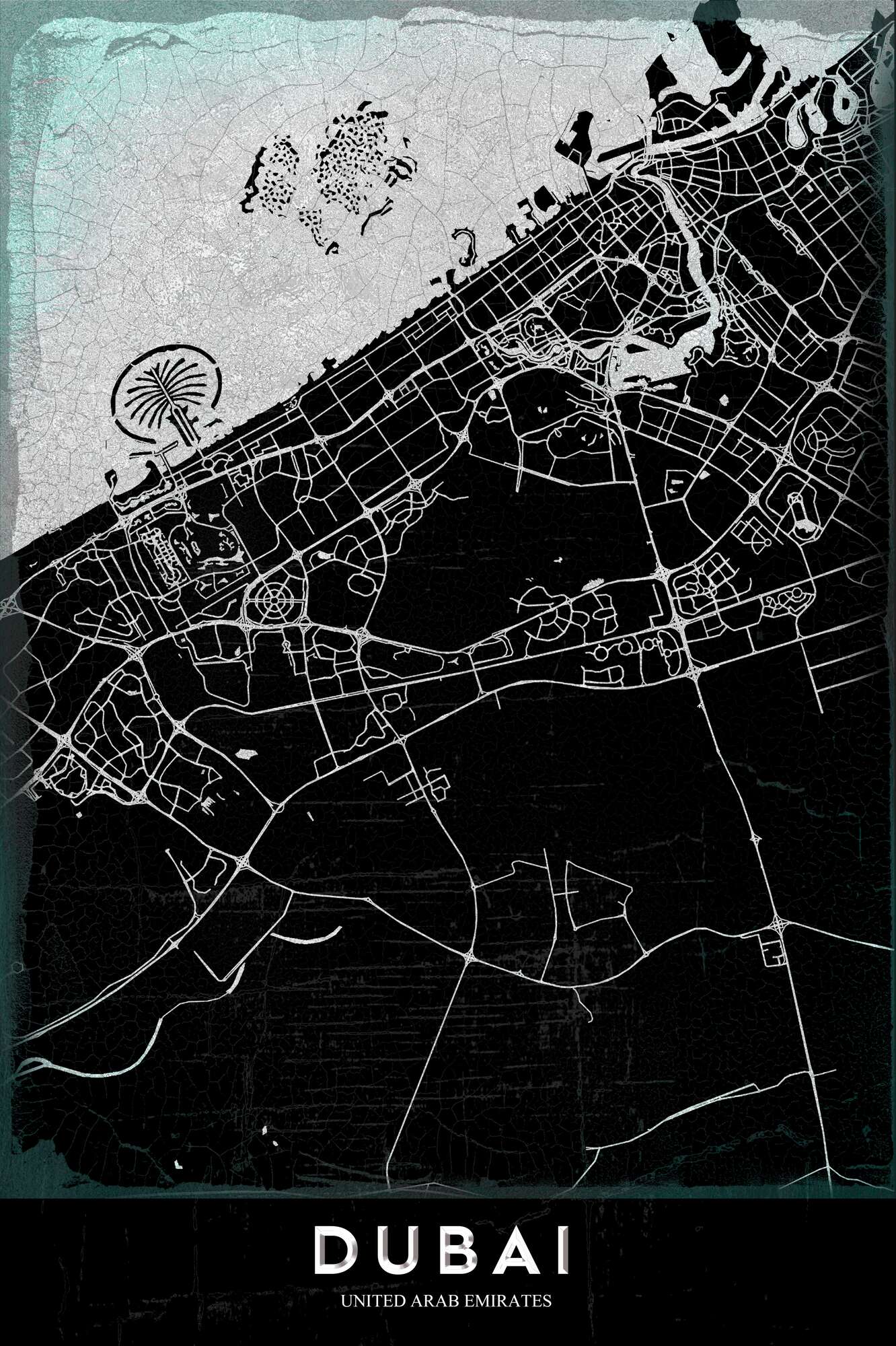 Dubai Palm Map