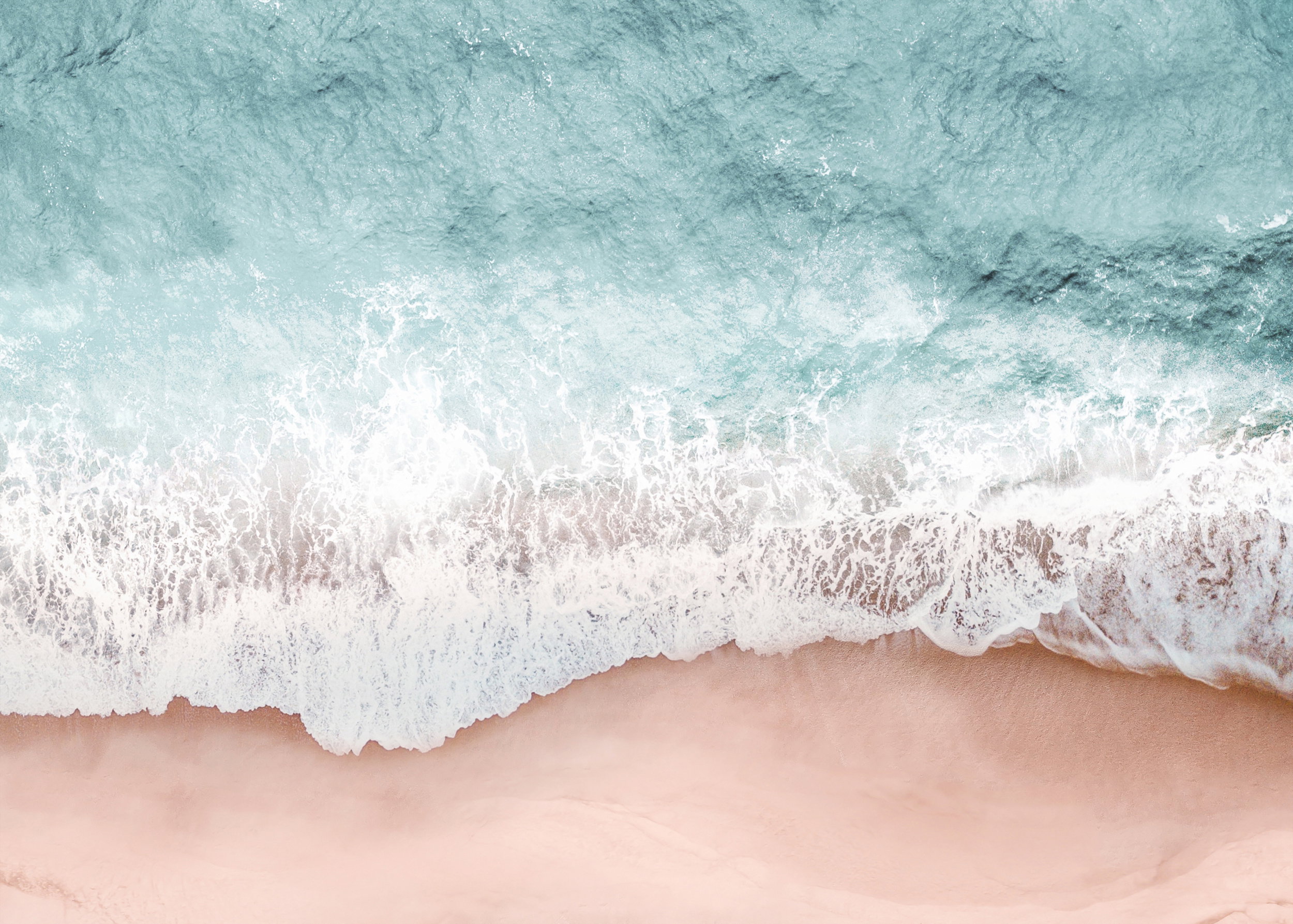 Turquoise Waves Pink Sand