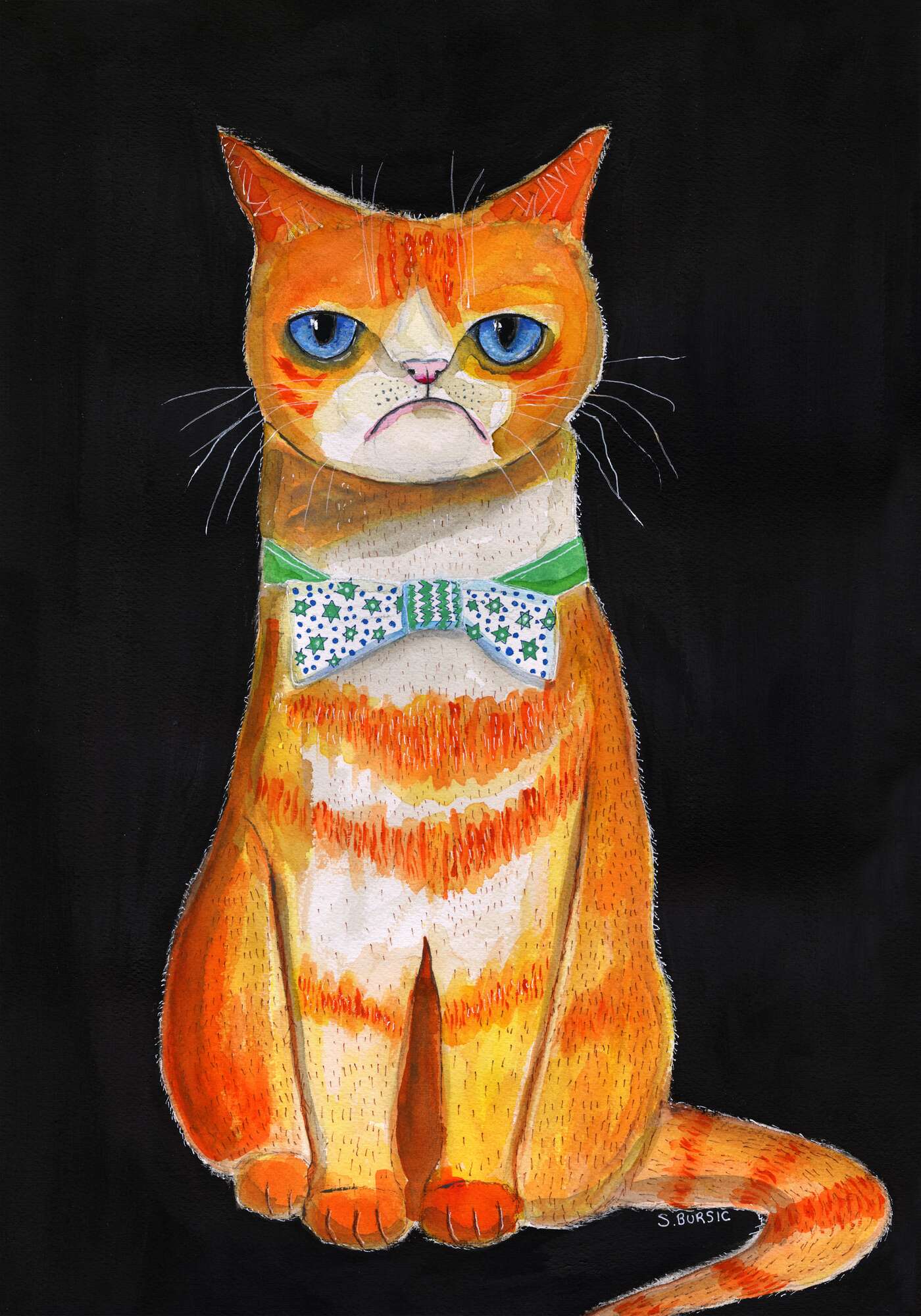 Grumpy Cat Bow Tie