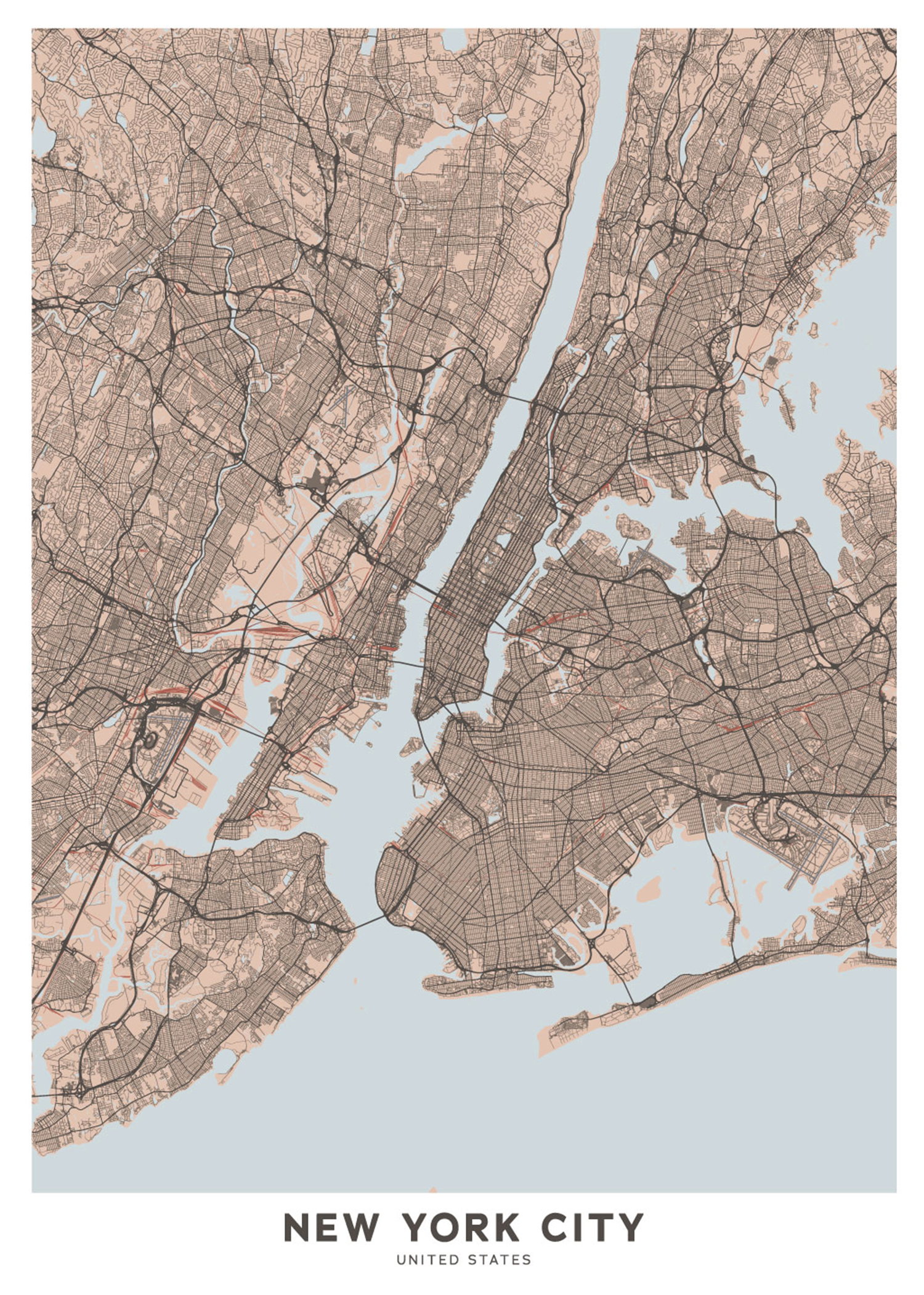 New York Kort