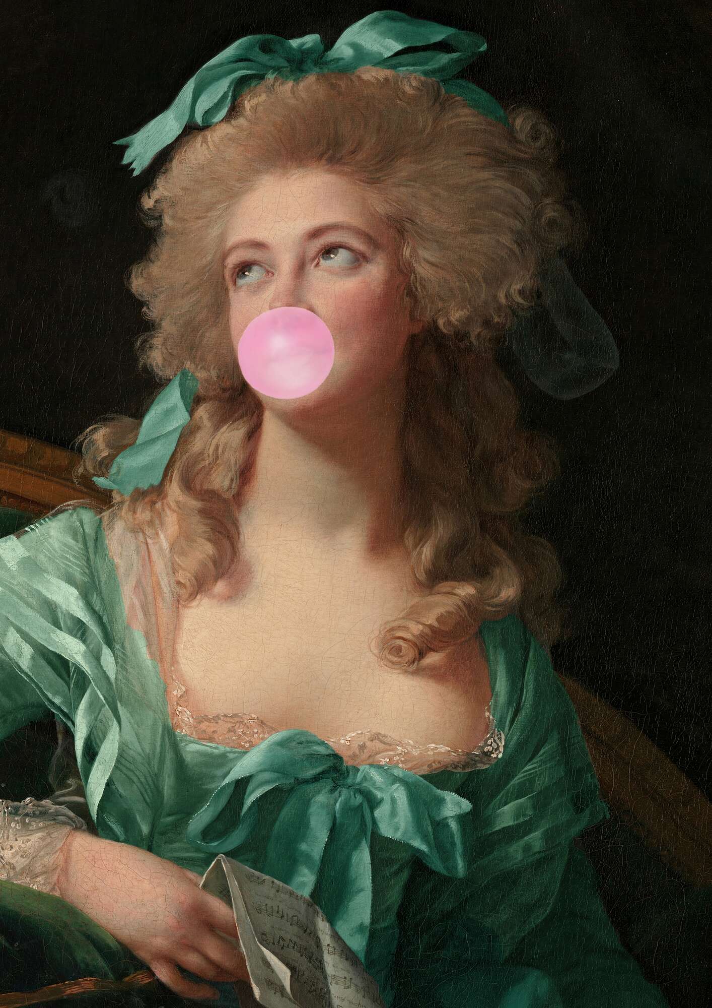 Bubblegum Lady Portrait