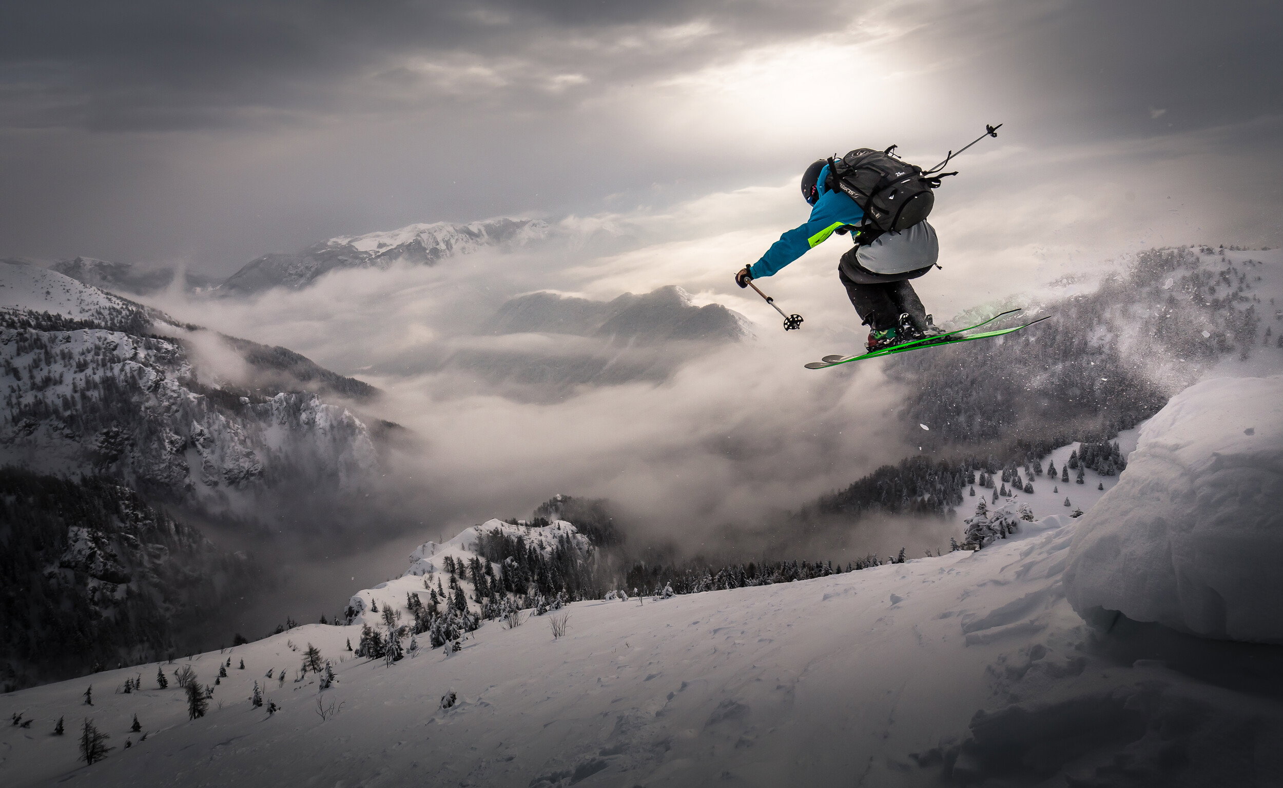 Epic Mountain Ski Jump