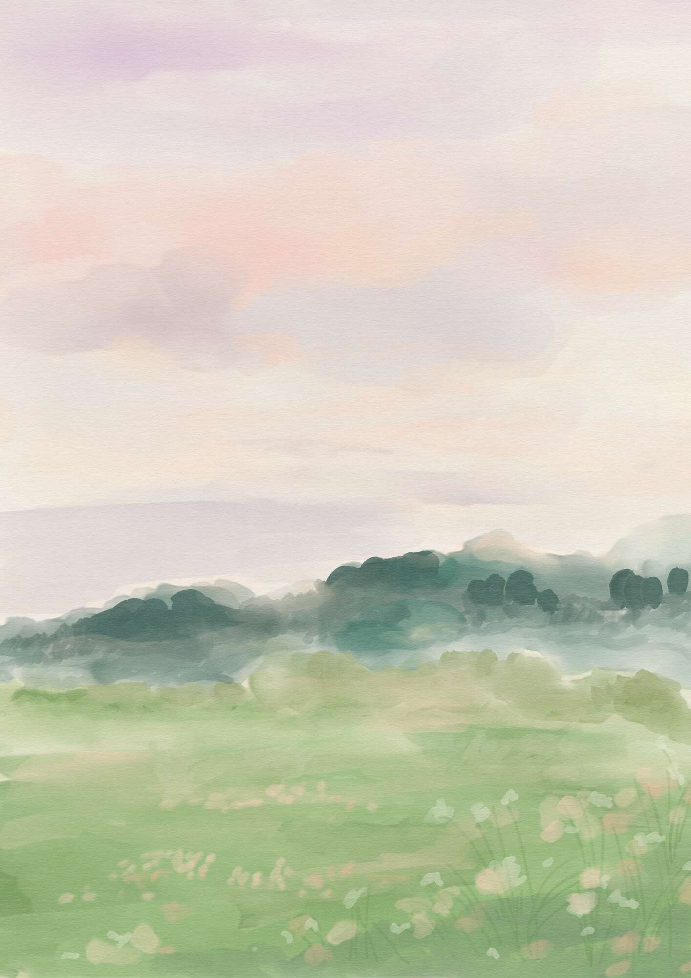 Misty Morning Fields