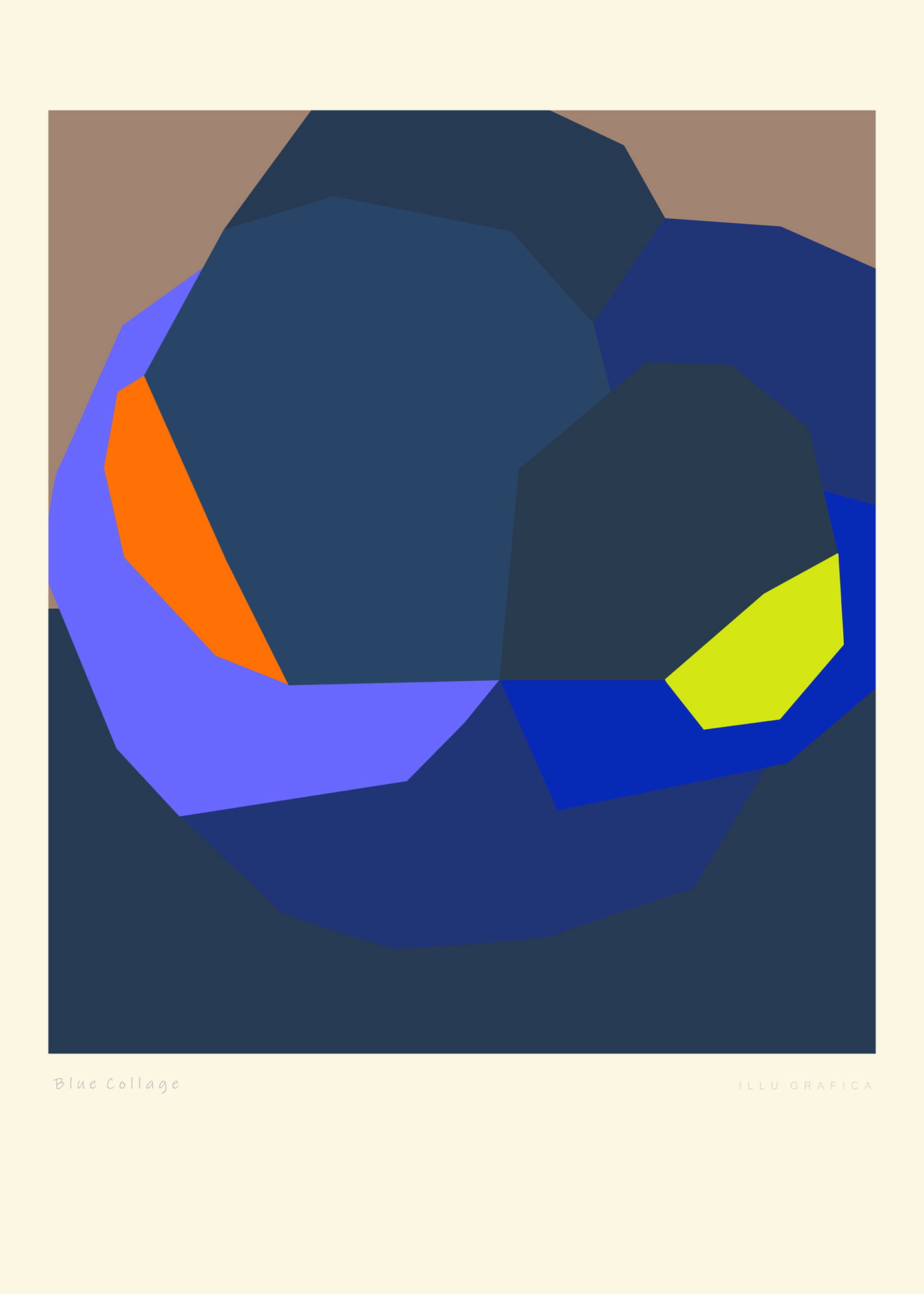 Blue Collage