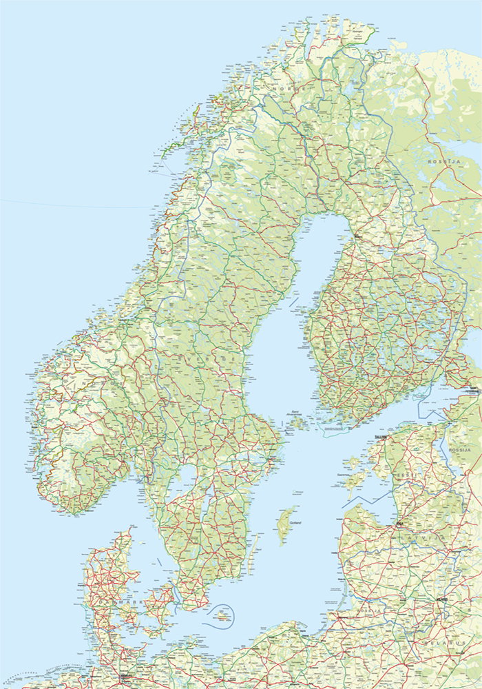 Skandinavien tapet