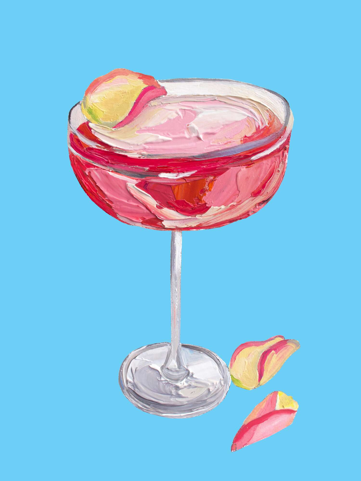 Vibrant Pink Cocktail