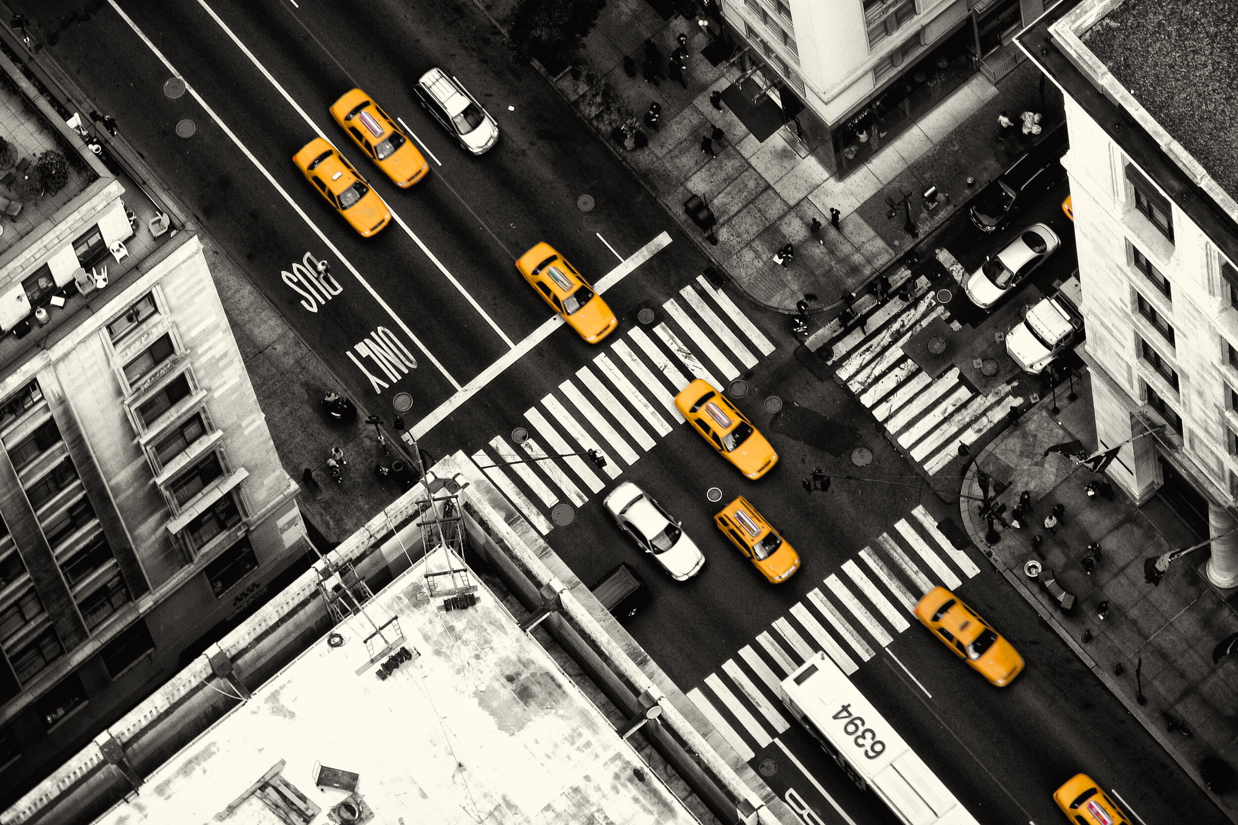 Urban Yellow Cab Traffic