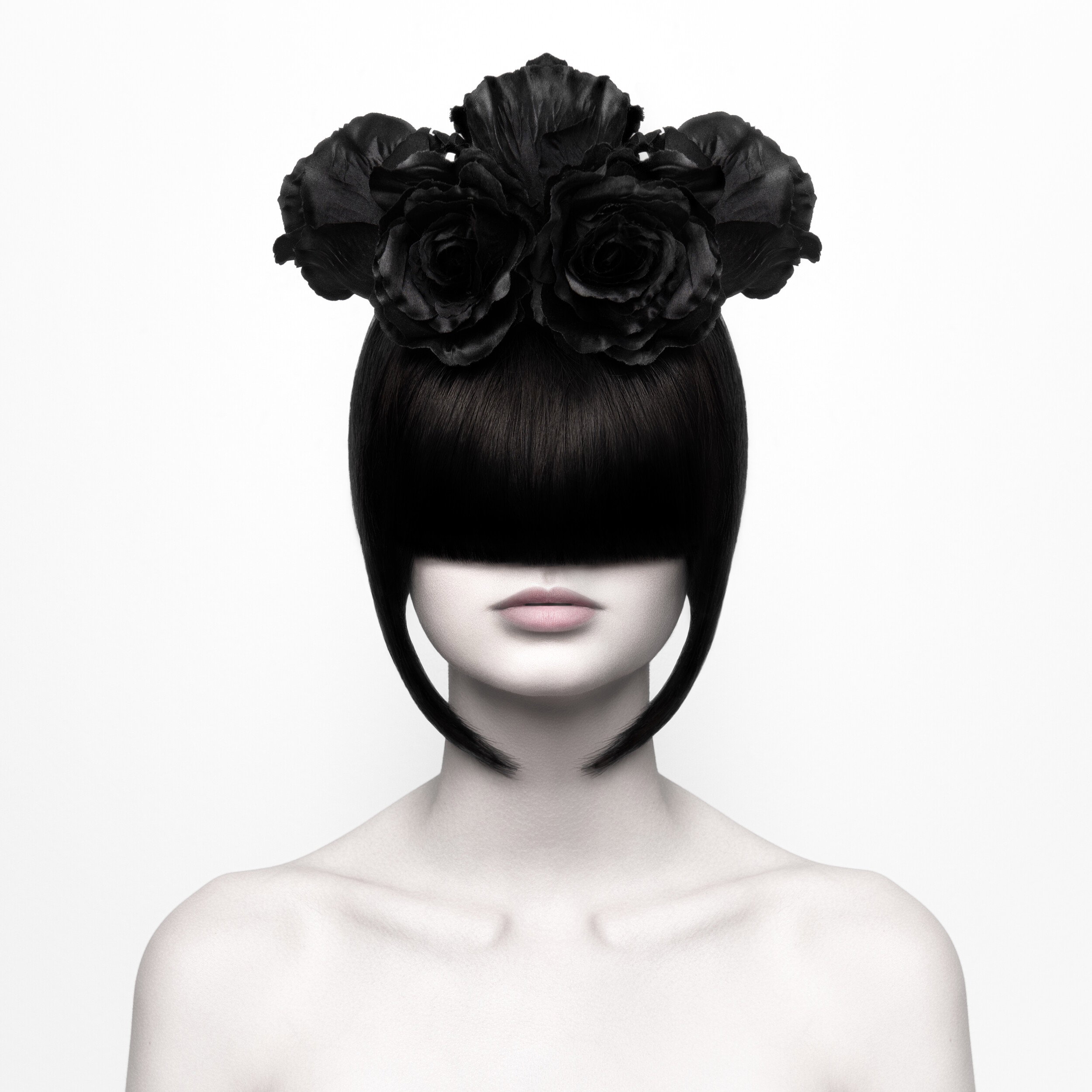 Black Flowers Elegance