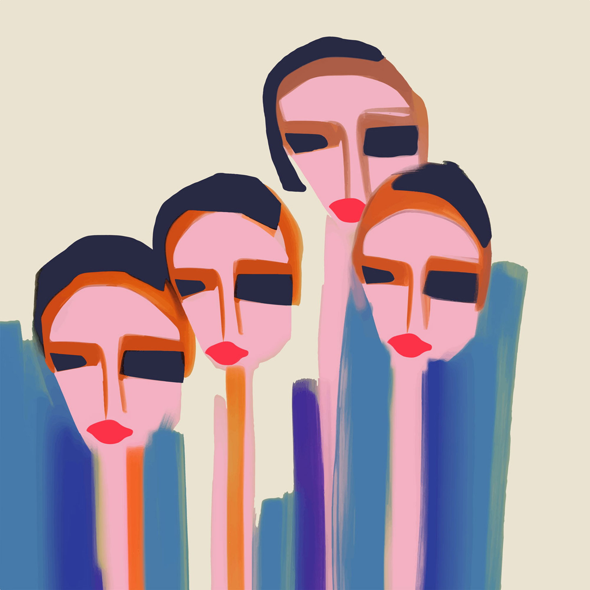 People of four