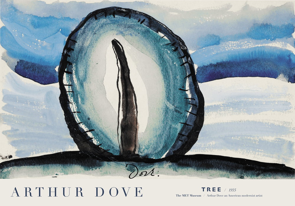 Tree Reaching Waves af Arthur Dove som kunstprint fra Plakatwerket