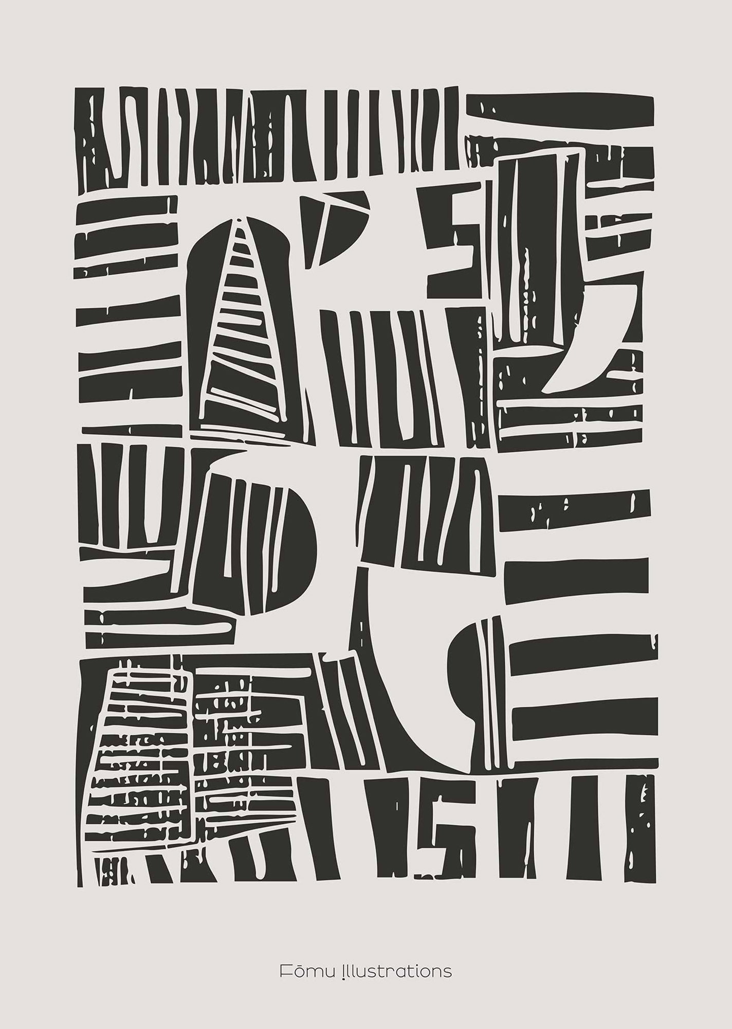 Lino Cut Black