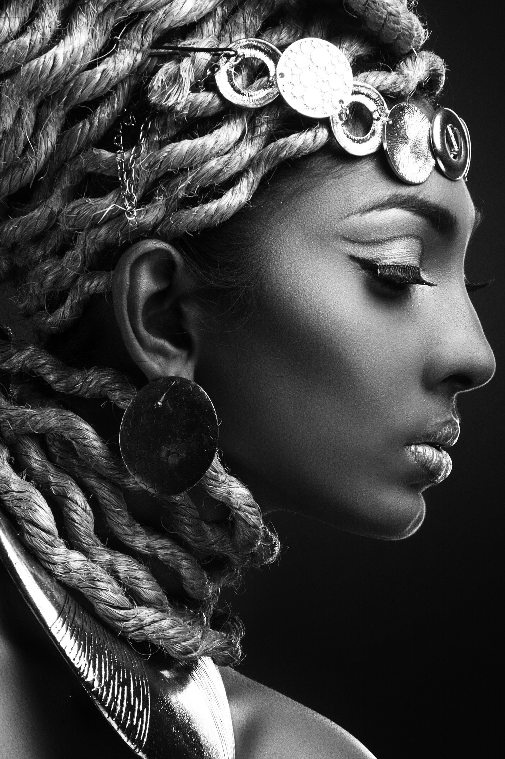Braided Hair Portrait