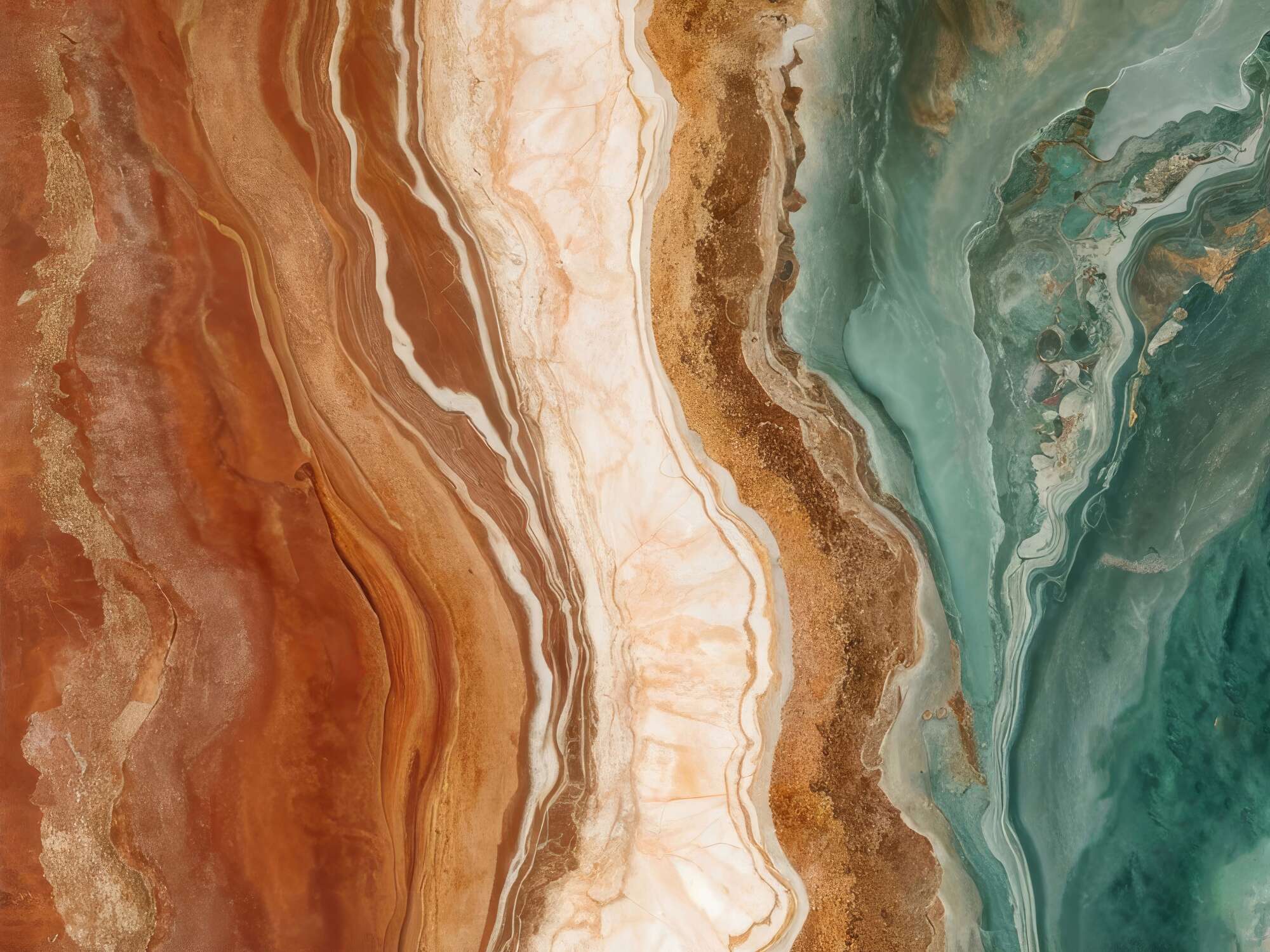 Vibrant Mineral Layers